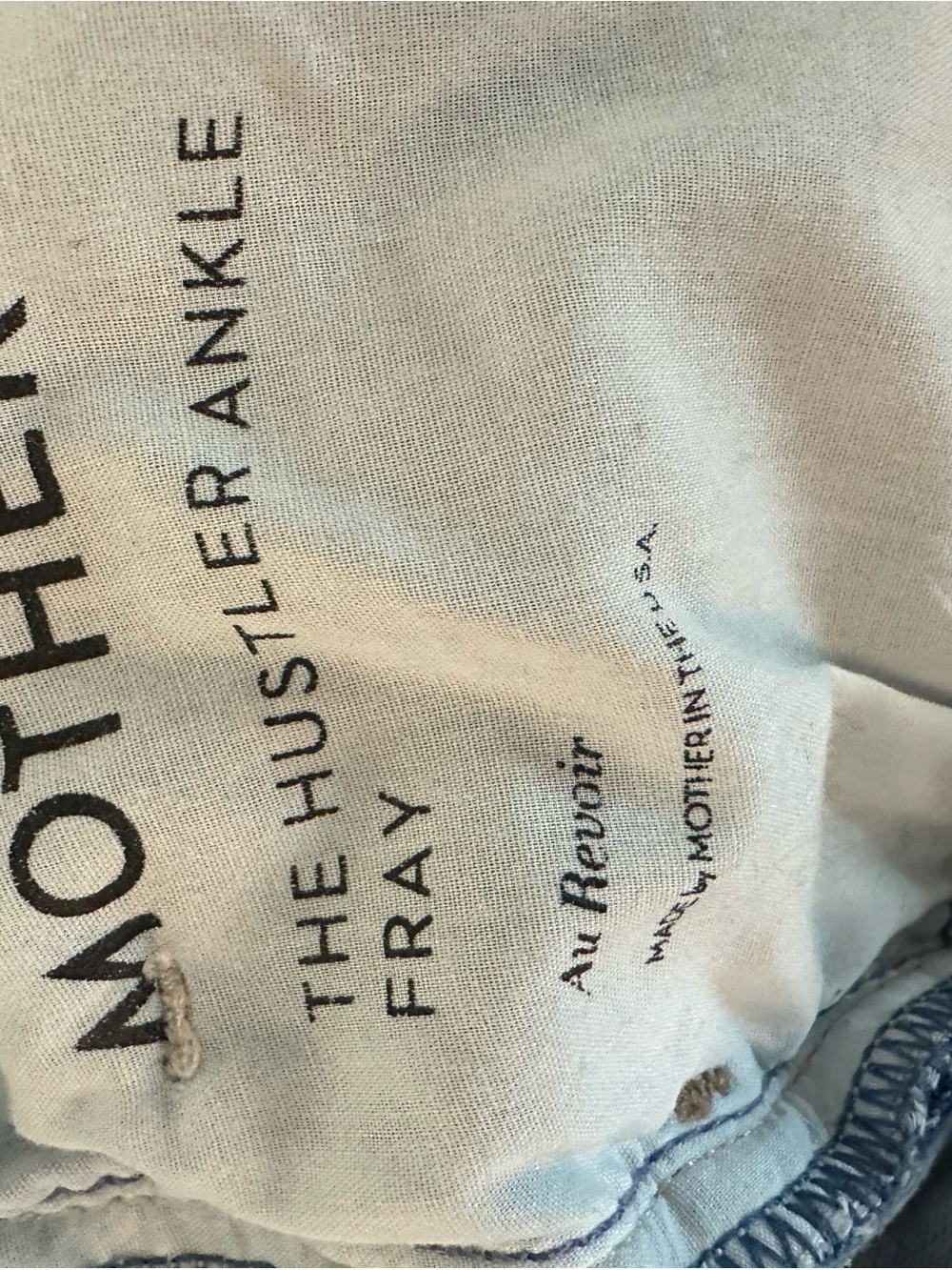 MOTHER The Hustler Fray ankle jeans - Picture 3 of 3